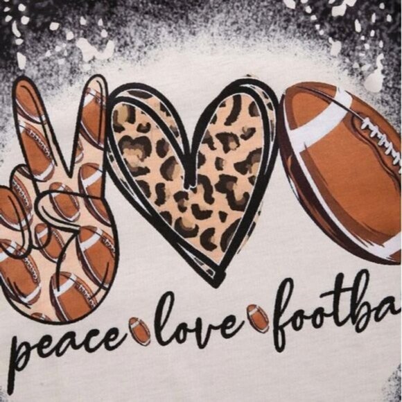 Black Football Graphic Tee - Picture 5 of 6